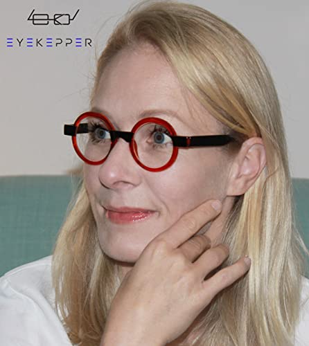 Eyekepper Round Reading Glasses For Women Retro Readers Eyeglasses - Yellow +2.00 #TOP1
