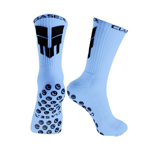 CLASER Grip Socks Soccer - Non Slip Football - Sock Men - Sports Women - Soccer Youth - Antideslizantes - US 6-9 1 2 3 pairs