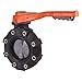 Hayward BYV44040A0NLI00 Series BYV Butterfly Valve, Lugged, Lever Operated, GFPP Body, GFPP Disc, Nitrile Seals, 4" Size