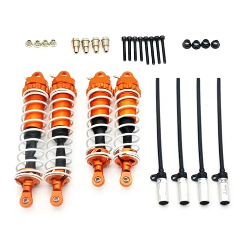 RC�J�[�A�b�v�O���[�h�p�[�c Compatible With Losi For Mojave For DBX-07 For ZD For Racing 1/7 RC�J�[�p�[�c �����p �o�M�[�p ���^�� 4PCS �V���b�N�A�u�\�[�o�[ �_���p�[�L�b�g(Ora