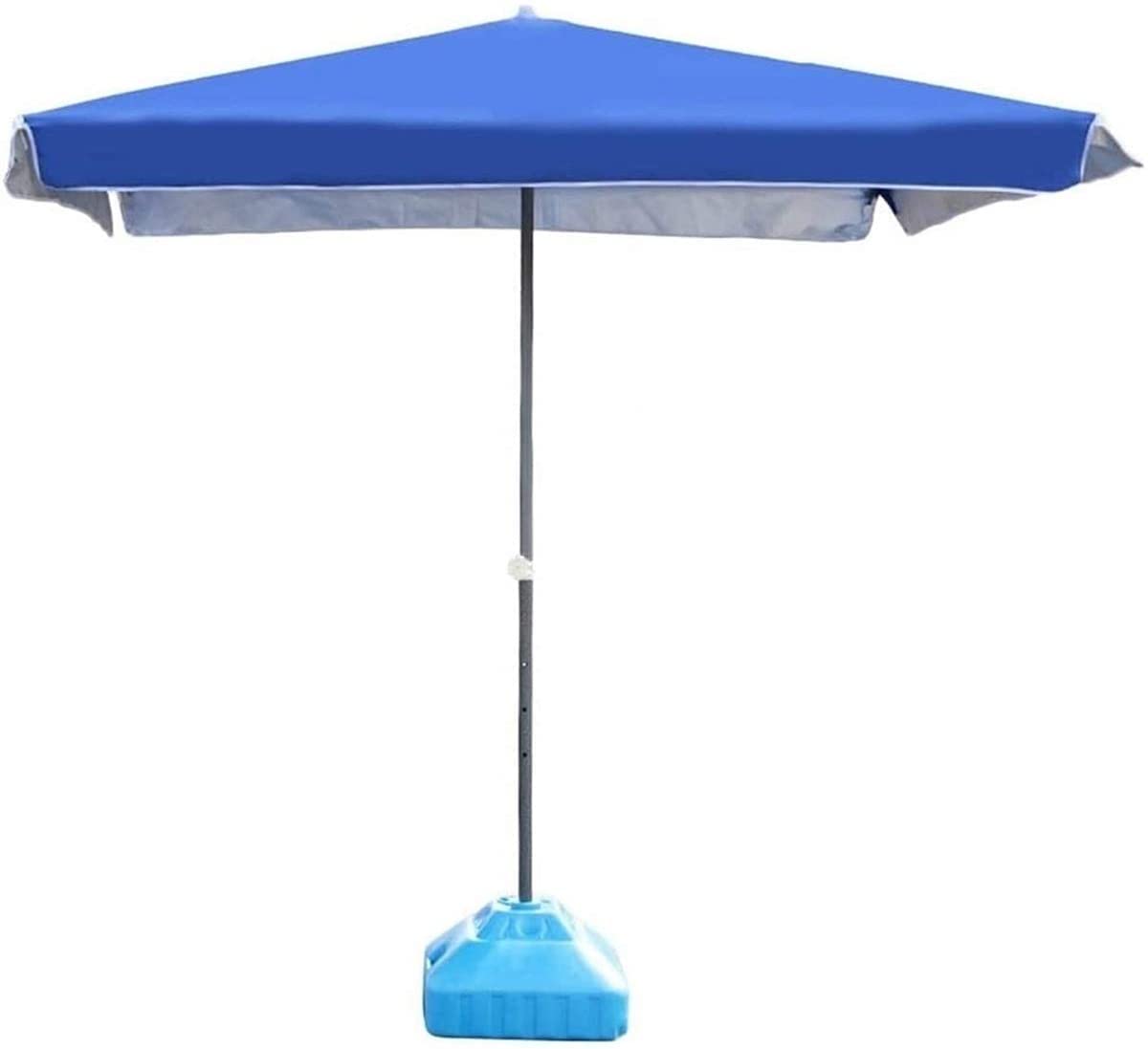 WDSOPK Outdoor Garden Parasols Parasols Blue Rectangular Patio Umbrella Outdoor Market Table Umbrella, Perfect For Garden, Yard(Blue-200cm×200cm)