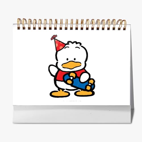 2026年 卓上カレンダー あひるのペックル デスクトップ 2026カレンダ デスクカレンダー 2025年9月?2026年12月 実用性 書き込み 計画整理用 仕事 家庭用 プレゼント