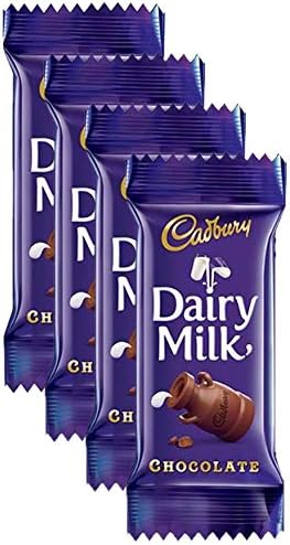 Cadbury Dairy Milk Chocolate bar, 13.2gm (Pack of 4) Promo Pack