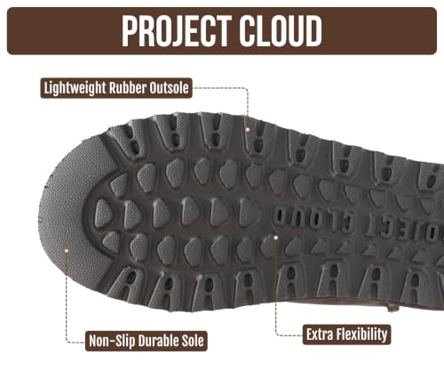 Image of Project Cloud 100% Genuine Leather Platform Ankle Boots for Women (Huggy) | Memory Foam Insole Lightweight Winter Booties - Womens Casual Footwear Fall Shoes - Fashionable Womens Boots with EVA Outsole