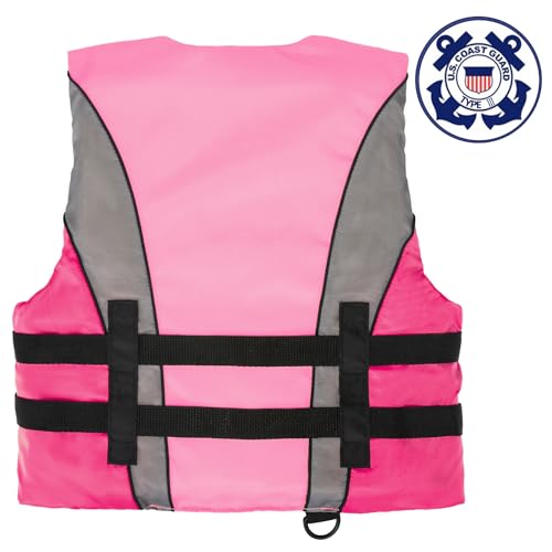 Image of Leader Accessories USCG Approved Life Jacket Vest for Youth 50-90 lbs
