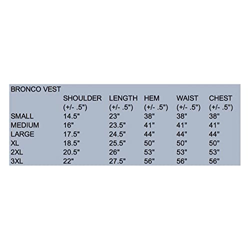 Wyoming Traders Men's Standard Bronco Canvas Vest, Black, Large #TOP3