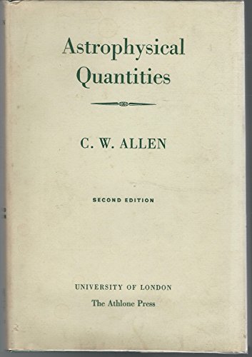Astrophysical quantities B0007JFH70 Book Cover