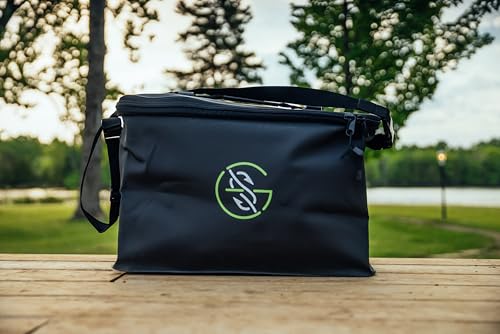 GOOGAN SQUAD Tackle Toter Medium - Durable Fishing Tackle Bag & Tray Storage (21\"L x 10\"W x 13\"D)