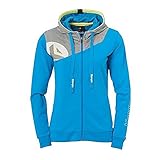 Kempa Herren Core 2.0 Kapuzen Jacke, blau/Dark grau melan, L