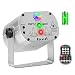 Wireless Party Lights DJ Disco Lights with Built-in Battery, U`King RGB LED Strobe Light Projector Battery Powered 9-24 Hours Playing Remote Control for Weddings Parties Stage Lighting