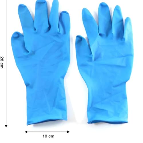 Image of R.O.H.C ROHC Dishwashing Hand Gloves Non Scratch Wire, Waterproof Home Kitchen Utensils Cleaning Gloves for Washing Dish Easy Rinsing, Reusable Cleans Dishes Pots, Pans, Sinks (BLUE)
