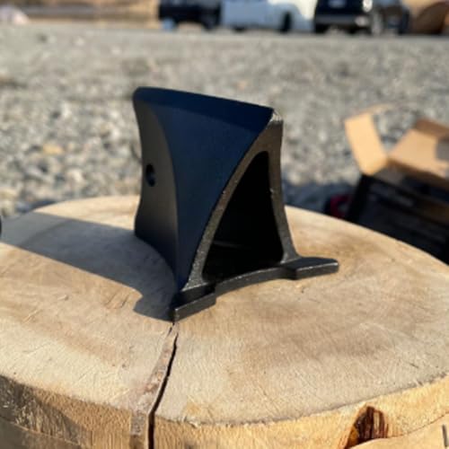 Mini Wood Splitting Wedge - Small Weight Firewood Splitter, Portable and Ergonomic Design for Easy Take, Perfect for Camping and Outdoor Firewood - Thumbnail 2