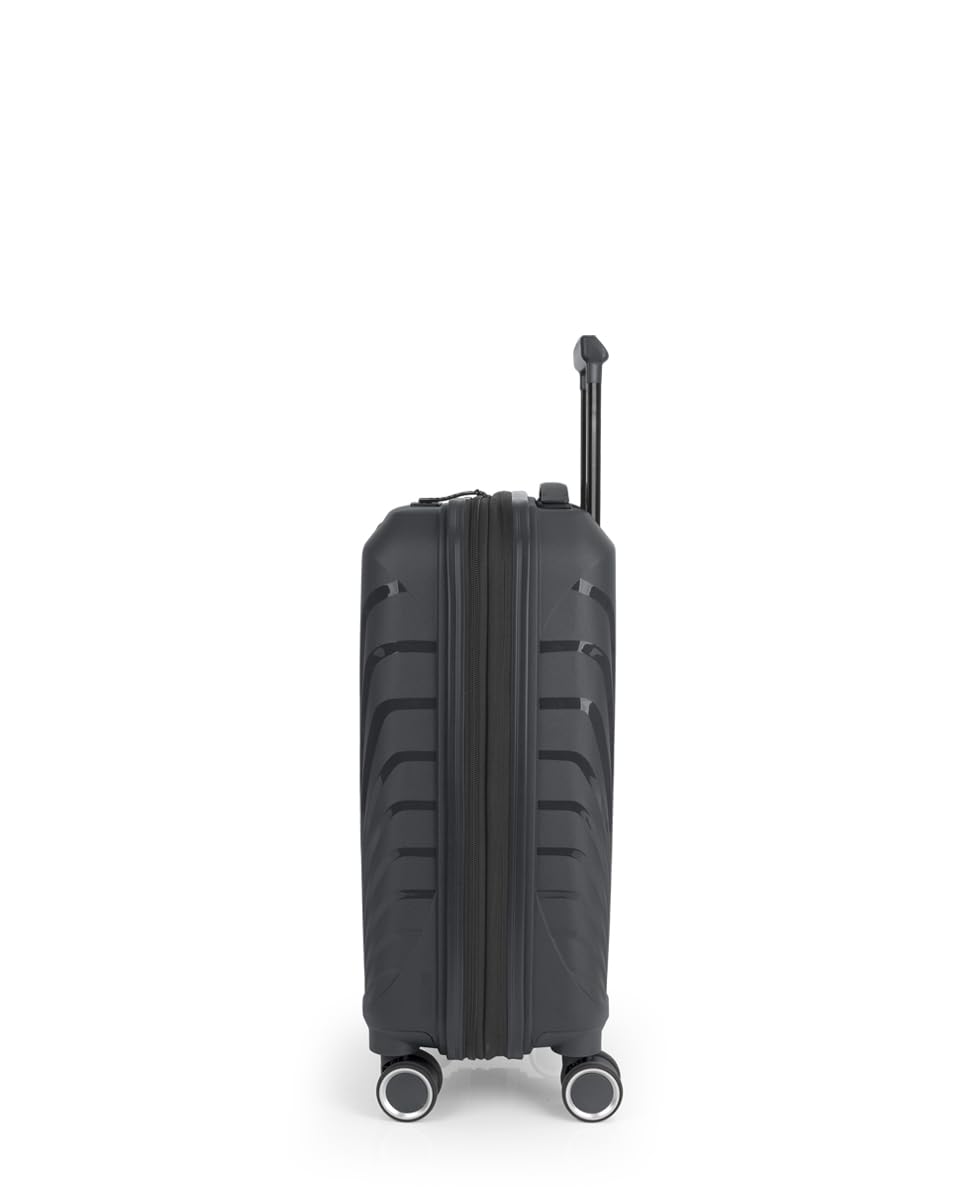 Gabol - Maleta de Cabina Rígida Expandible 55x35x21/24 cm Soho 40,3L en Polipropileno con TSA, Cremallera de Seguridad y 4 Ruedas Dobles 360°