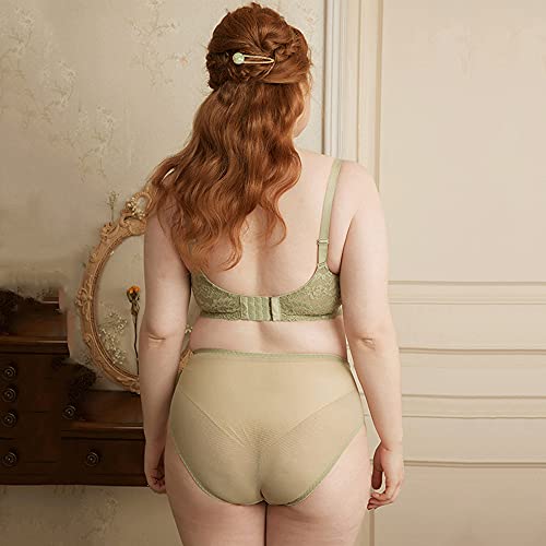 Soutien-gorge classique en maille vert 90C WENJUN dentelle - 5