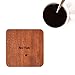 New York Map Coaster by O3 Design Studio, Set Of 4, Sapele Wooden Coaster With City Map, Handmade