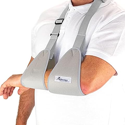 Actesso Web Medical Arm Sling - Designed to immobilise and stabilise The arm, Wrist, and Shoulder Following Injuries or for a Broken arm and cast Support. (Medium) Cover