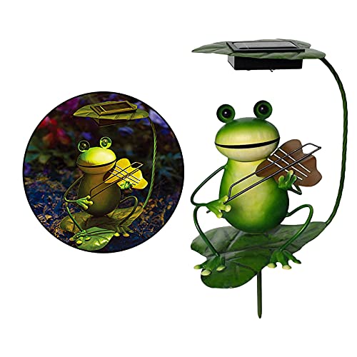 FAKEME Luz Solar Do Jardim Estátua de Sapo-Gramado Ao Ar Livre Decoração Do Jardim Sapo Estatueta pa