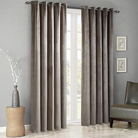 Cortinas de terciopelo Singinglory con aislamiento térmico Cover