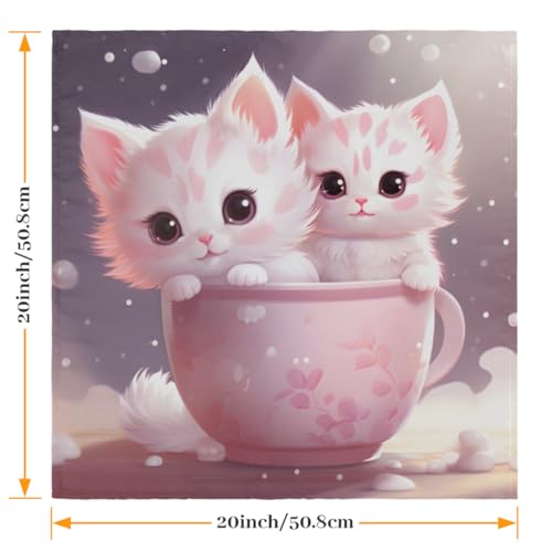 Servilletas de Tela Lovely Cats Set x6 50.5x50.5 cm miniatura 2