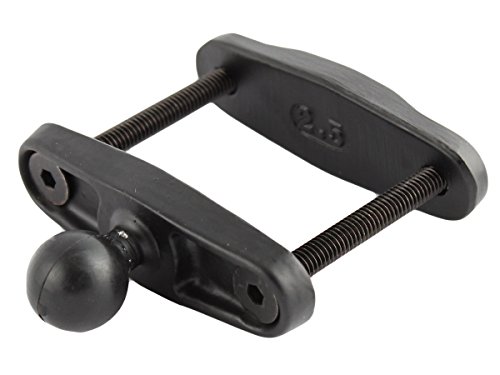 RAM Mounts UNPK RAM CLAMP Base W/Ball 2.5 Max Width, RAM-B-247U-25 (2.5 Max Width)