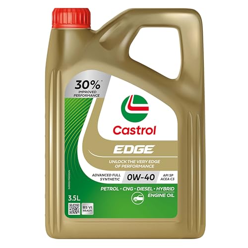 Image of Castrol EDGE 0W-40 Advanced Full Synthetic Engine Oil | Power Boost Technology |30% Improved Performance | For Petrol, Diesel, CNG & Hybrid Cars | 3.5L