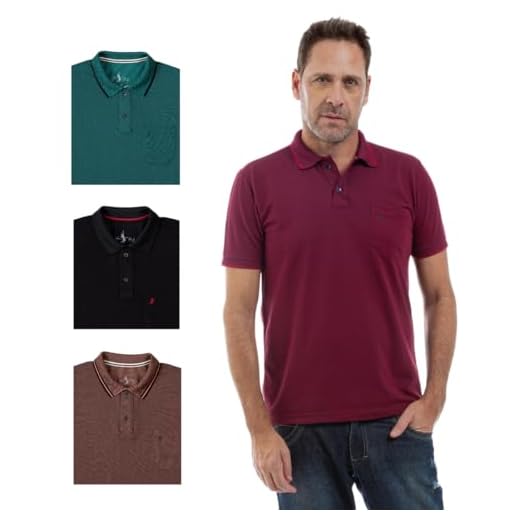 kit 4 Camisa Polo Plus Bolso Masculina Piquet Algodão Básica Premium Leve Confortável