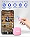 TikTok Scrolling Ring, TIK Tok Bluetooth Remote Control, Kindle APP Page Turner with Carrying Case, Camera Photo Clicker for iPhone, iPad, iOS, Android