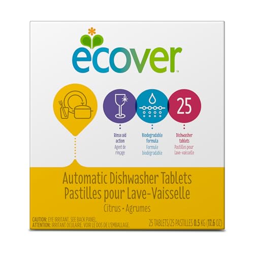 Image of Ecover Automatic Dishwasher Soap Tablets, Citrus, 25 Count