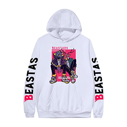 keepmore Anime Beastars Sudadera con Capucha Moda Otoño Invierno Personajes de Anime Impresión de Louis Ropa Deportiva con Capucha