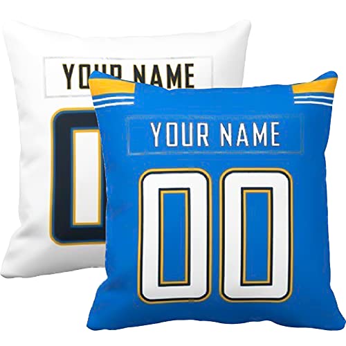 Image of ANTKING Los Angeles Throw Pillow with Custom Name and Number Personalized Gift for Men Women Boys