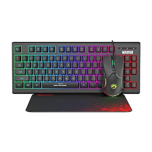 Marvo CM310 3in1 Gaming Keyboard, Mouse and Mouse Pad Combo - Black