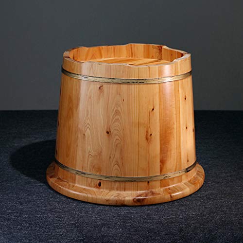 Bañera de pies de madera sólida de cedro 35 cm miniatura 4