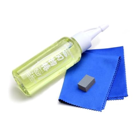 Yoshihiro 100% Pure Tsubaki Japanese Knife Maintenance Oil 3.4oz(100ml) with Complimentary Sabitori Rust Eraser and Microfiber Cloth Cover