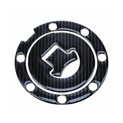 ZOKJSW Carbon Fiber Tank Sticker, Motorcycle Tank Sticker, Gas Cap Decal, Motorcycle Gas Cap Decal Replacement Decals for Motorcycle Gas Tank Cap