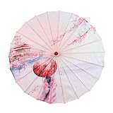 Découvrez l'élégance des parapluies chinois en papier huilé, avec du bois et de la soie, avec un motif traditionnel qui met en valeur n'importe quelle tenue ou décor
