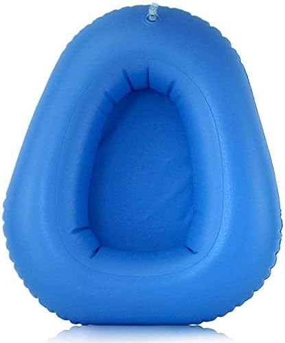 Inflatable Air Cushions Bedpan, Portable Bathroom Potty Bedside Toilet Nursing Urinals for Elder Bedridden Bedbound Patient Bedsore