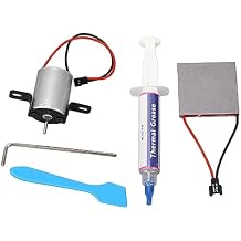 Diydeg Fireplace Fan Accessories Motor and Power Generation Sheet, Heat Powered Stove Fan for Wood/Log, Universal High Efficiency and Low Noise Replacement Electric Motor Kit