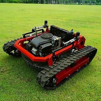 Remote Control Lawn Mower, Steep Hill Mower, Rubber Track Mower - Incline Sensor with Remote Display for Precise Slope Operation