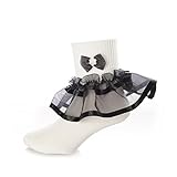 DressForLess Multi Color Girls Socks with Color Ruffled Organza Lace and Ribbon