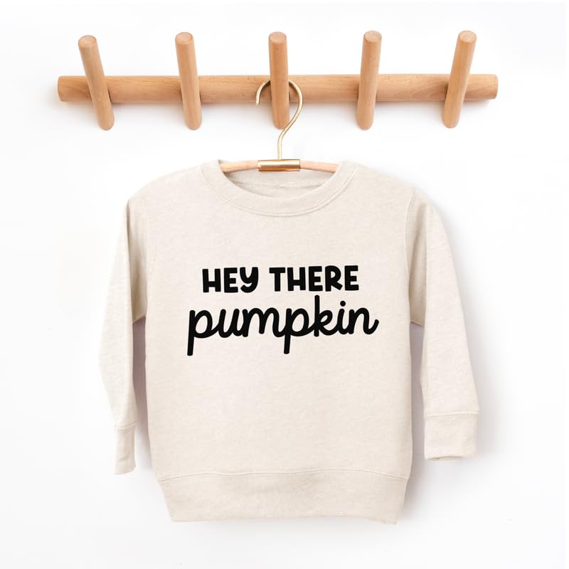 Bump and Beyond Designs Toddler Halloween Sweatshirt for Girls and Boys, Hey There Pumpkin4