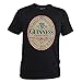 Guinness Distressed English Label Tee, XX-Large Black