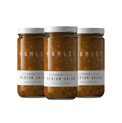 MNMLST Restaurant Style Medium Salsa, Gluten Free Sauce from Natural & Clean Ingredients, Salsa...