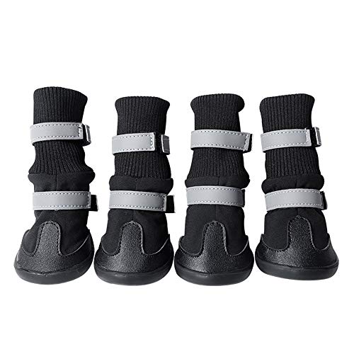 Chaussures pour chiens de grande taille bottes longues chaudes d'hiver