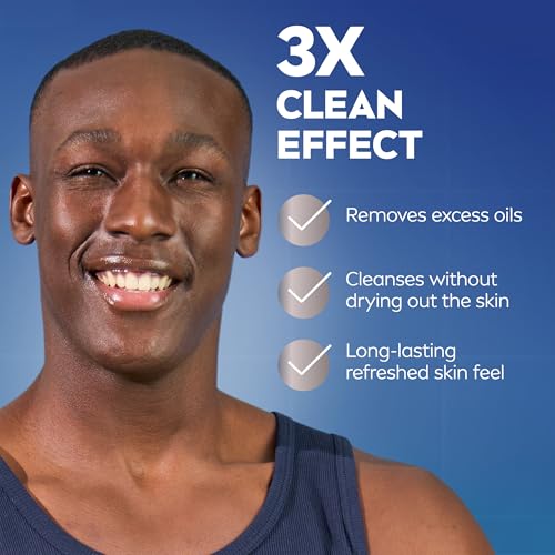 NIVEA MEN Sensitive Face Wash with Vitamin E and Chamomile Extract, No Drying Alcohol, Gentle Face Wash for Men with Sensitive Skin, 5 Fl Oz Tube