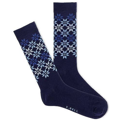Chaussettes d'hiver nordiques homme K. Bell bleu marine 43-46