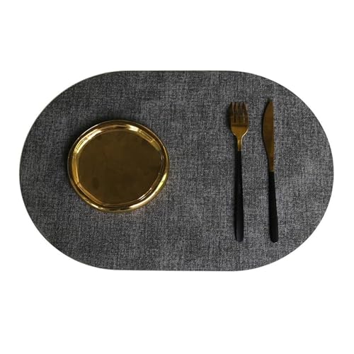 Set de table ovale imperméable résolvant les taches de graisse dans la cuisine
