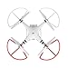 DJI Phantom 3 Propeller Guards Quick Release Easy Snap On/Off Prop Guards for DJI Phantom 3 Standard Advanced Professional - White & Red (4 Pack)