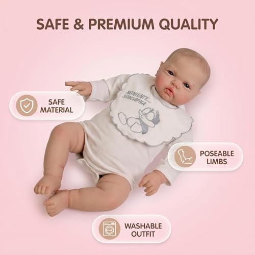 Muñeco Bebé Reborn Kawayii 24 Pulgadas Realista miniatura 6