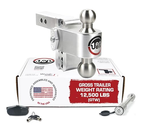 Weigh Safe 180-Degree Trailer Hitch - Adjustable Trailer Hitch for Towing - Compatible with 2