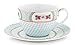PiP Studio 26-51004082 - Tazza con piattino, 0,28 l, colore: Bianco